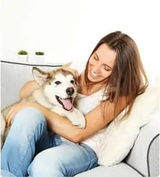 Pet Sitter with dog